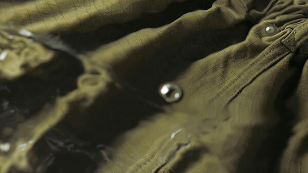 Cotton shorts in water